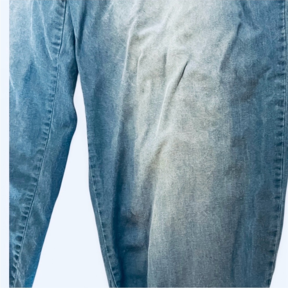 Zenana Outfitters faux Washed Blue Denim 100% Lyocell Elastic Waist Pants - Picture 10 of 14